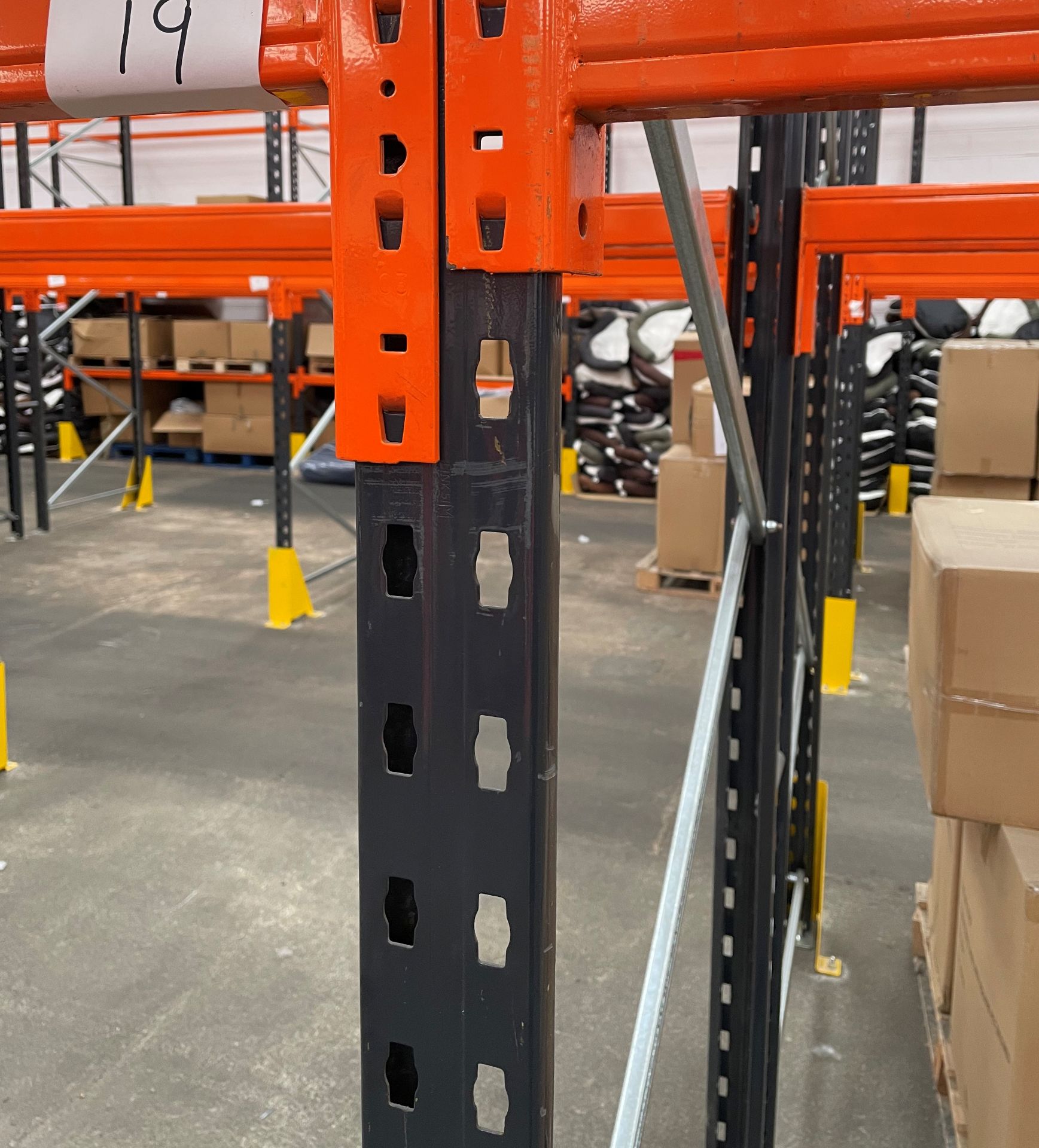 18 Bays of Link 51 Pallet Racking w/ Protection Barriers | CONTENTS NOT INCLUDED - Image 3 of 4