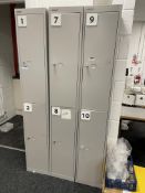 3 x Bisely 2 Door Personal Locker Units | 1 Key Missing