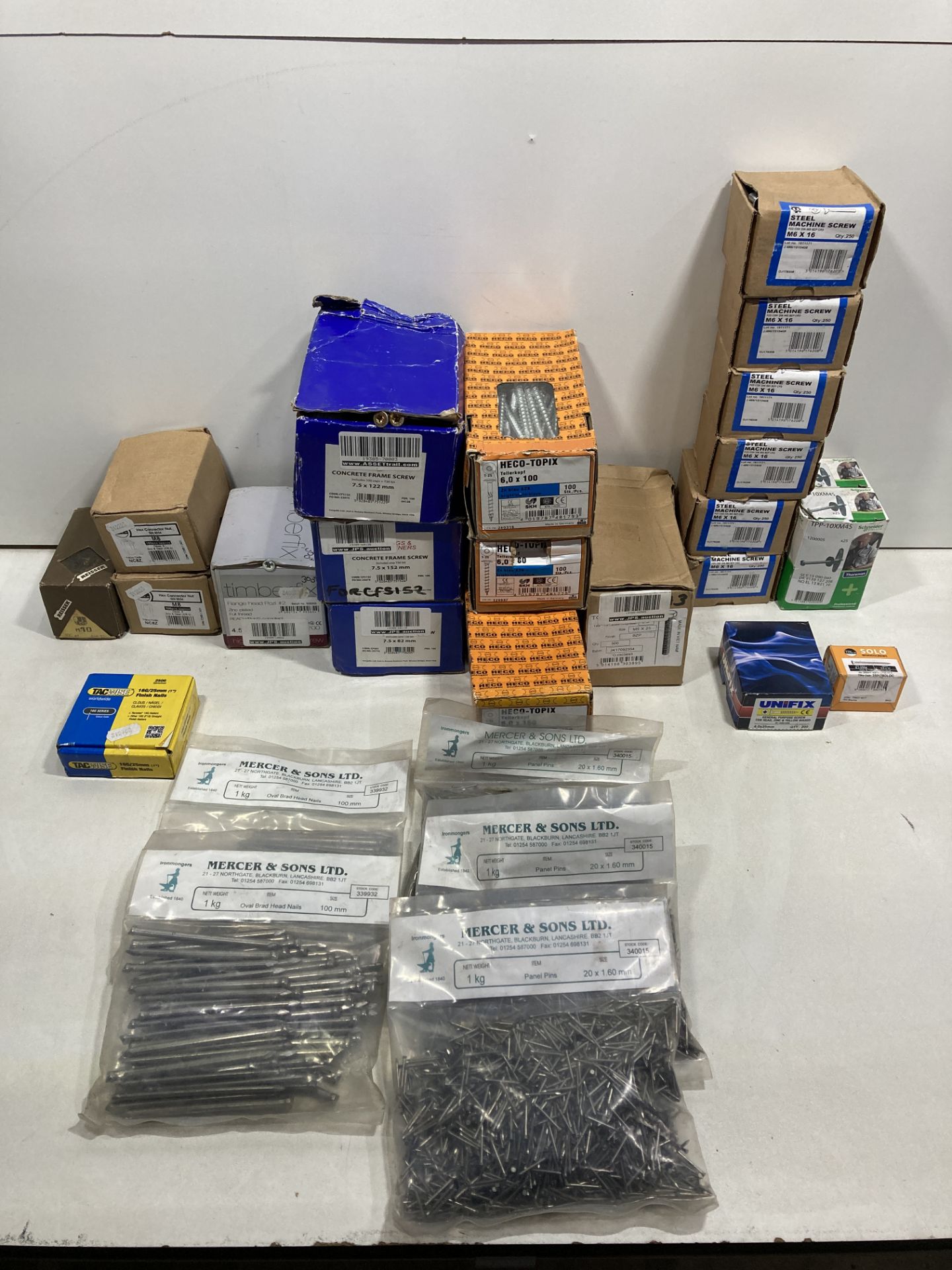 20+ Boxes/Bags of Screws, Nails & Bolts | See Photographs