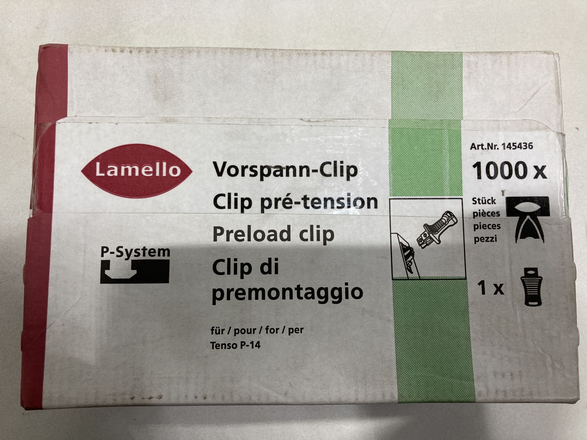 Lamello 145436 Bow Clip Connector Tenso 14 | 1000 pk | RRP £675.88 - Image 2 of 3