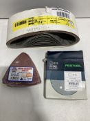 Various Sanding Pads & Belt | See Description