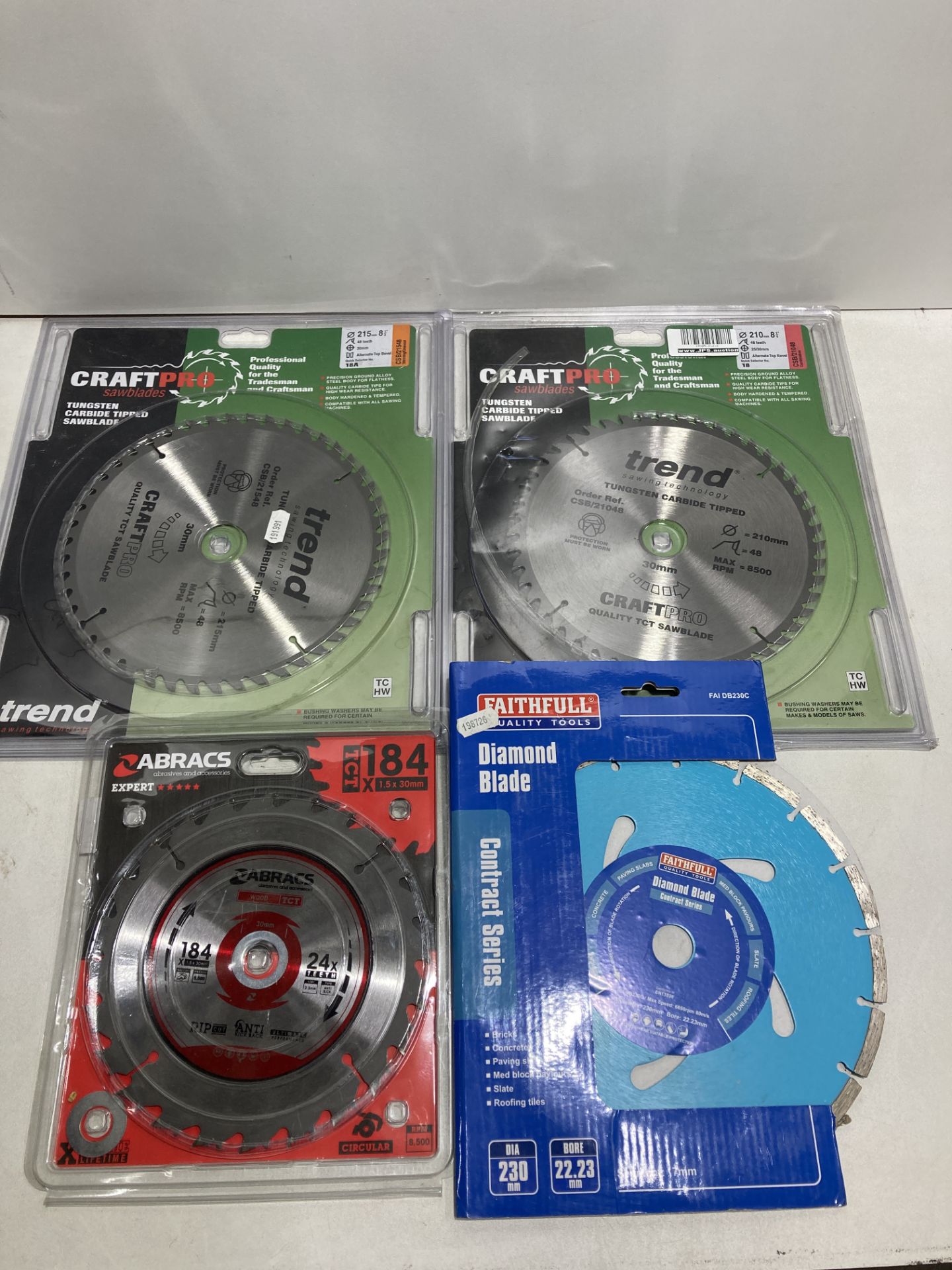 4 x Various Branded Circular Saw Blades | Total RRP £61.57