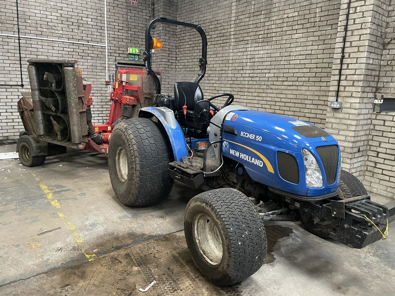 ONLINE AUCTION | New Holland Boomer 50 Tractor - 14 Plate | Trimax Snake Roller/Finishing Mower - YOM: 2014 | 10% Buyers Premium