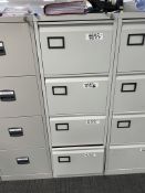 4 Drawer Metal Filing Cabinet | NO KEY