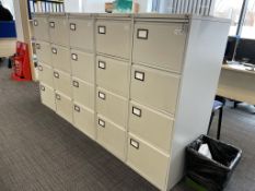 Punchline 4 Drawer Metal Filing Cabinet w/ Key