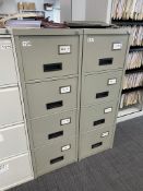 Punchline 4 Drawer Metal Filing Cabinet | NO KEY