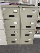 4 Drawer Metal Filing Cabinet | NO KEY