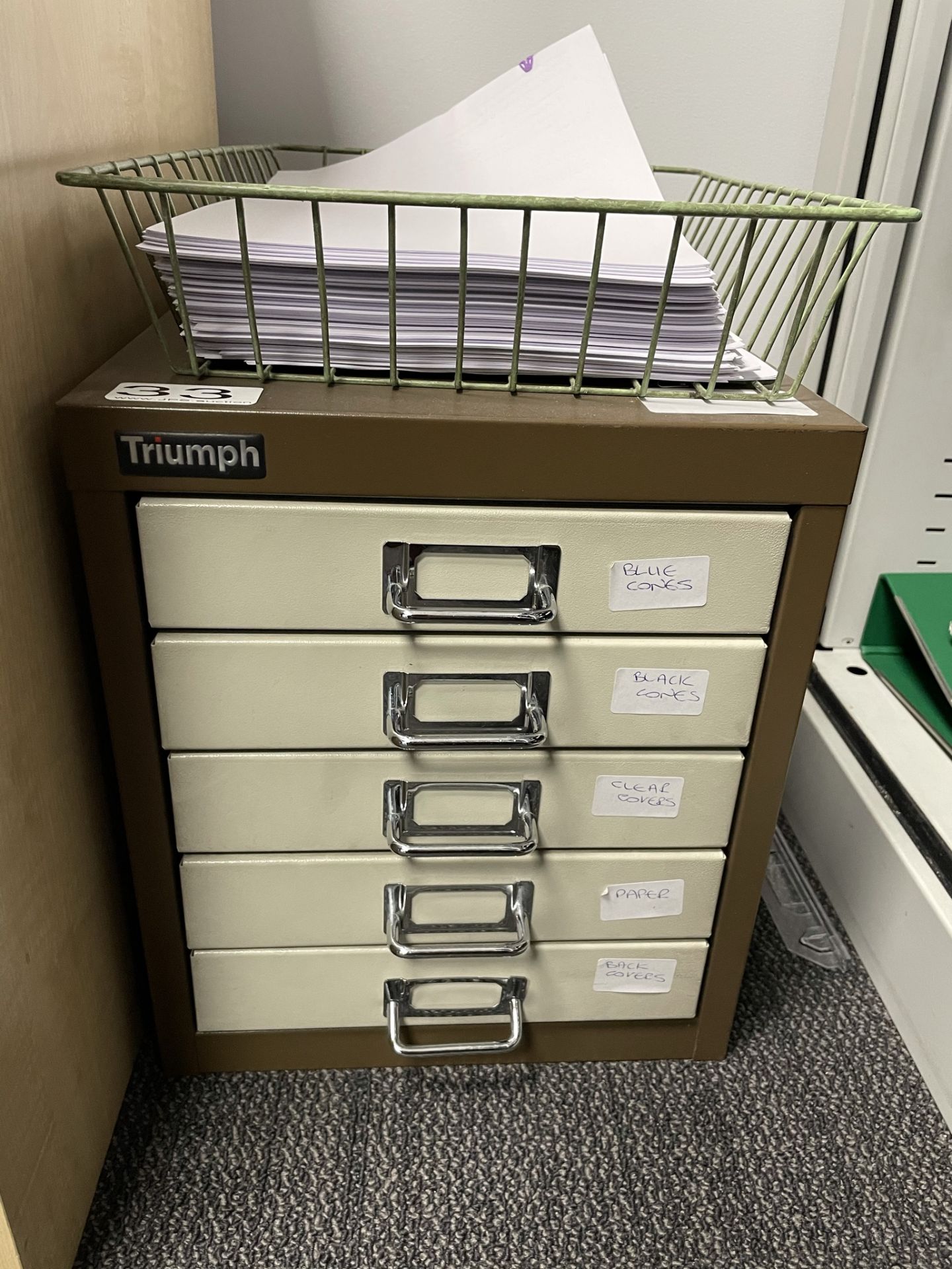 Triumph 5 Drawer Metal Stationery Unit