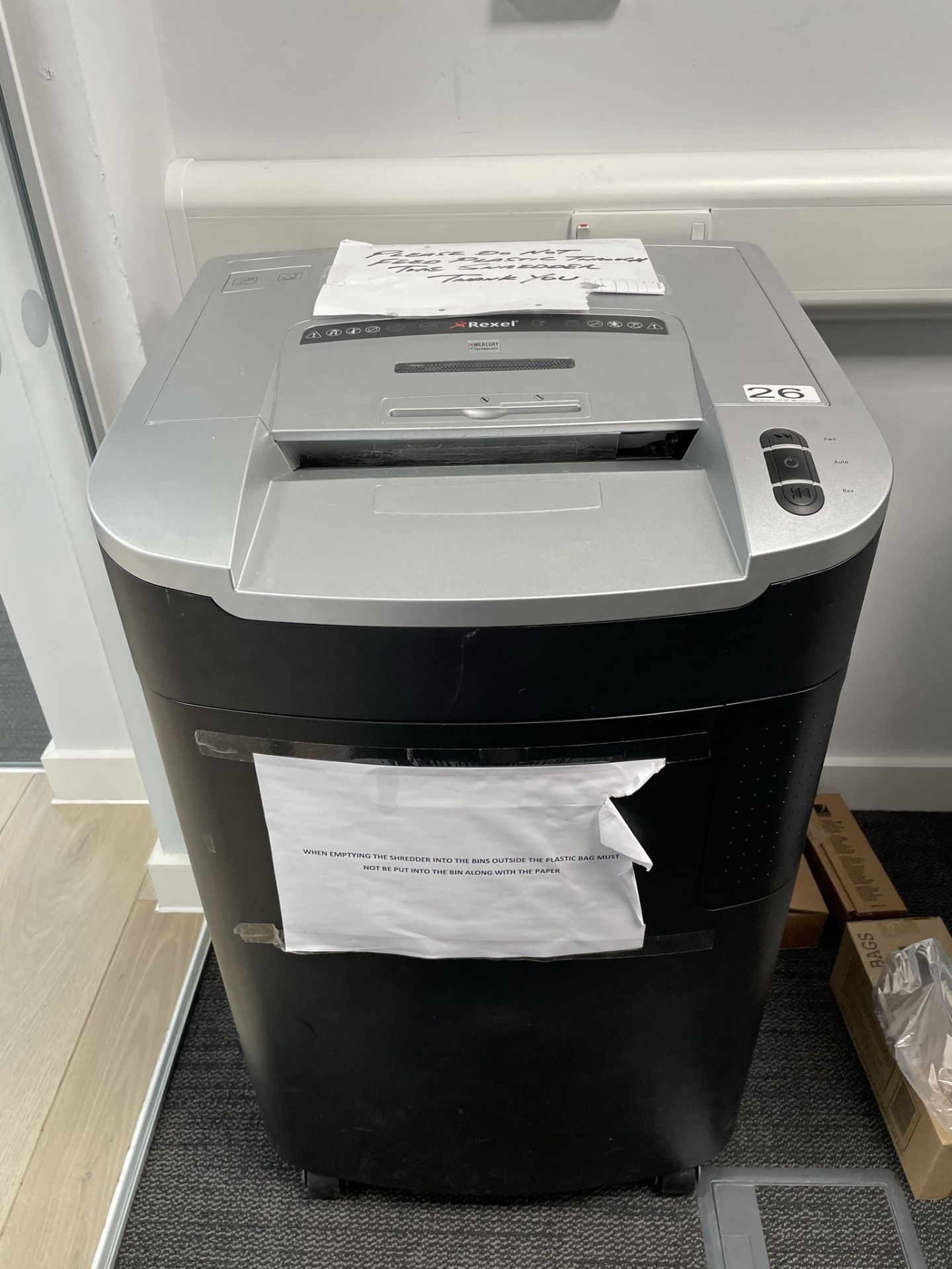 Rexel Heavy Duty Paper Shredder - NOT IN WORKING ORDER