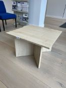 Wooden Square Coffee Table w/ Light Wood Effect | 60 x 40cm