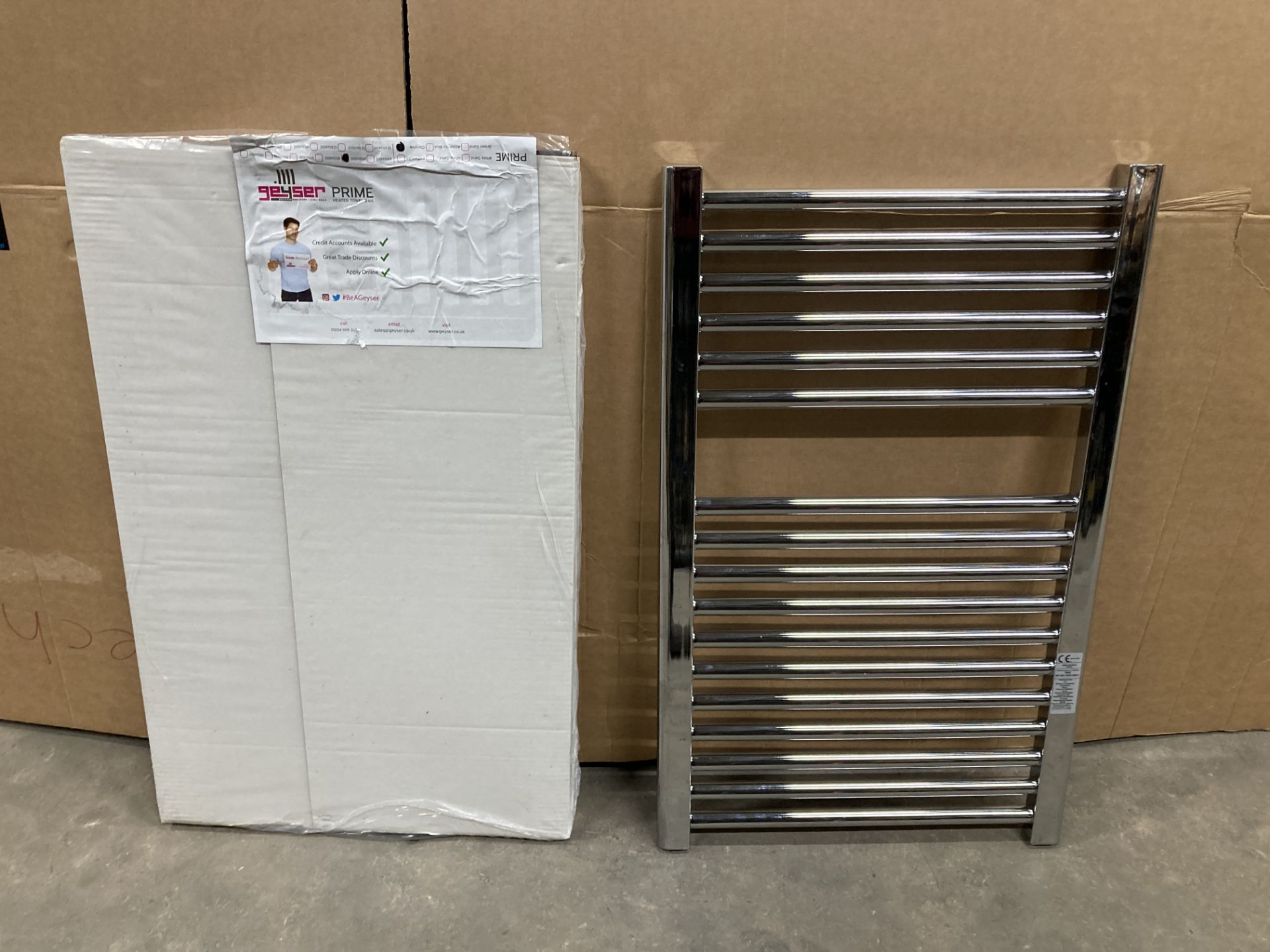 2 x Geyser Prime Heated Towel Rails