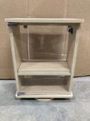 Wooden Spinning Display Cabinet W/ Key