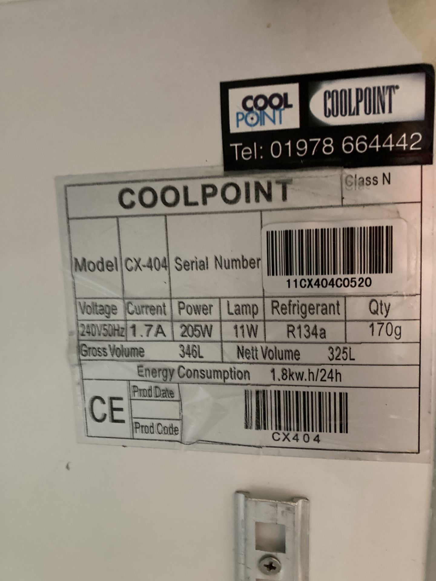 Coolpoint Display Fridge | CX-404 - Image 4 of 4