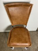 6 x Iron Leather Chairs | 2099