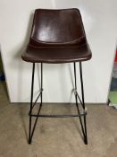 2 x Vintage PU Chairs | EC14050-B