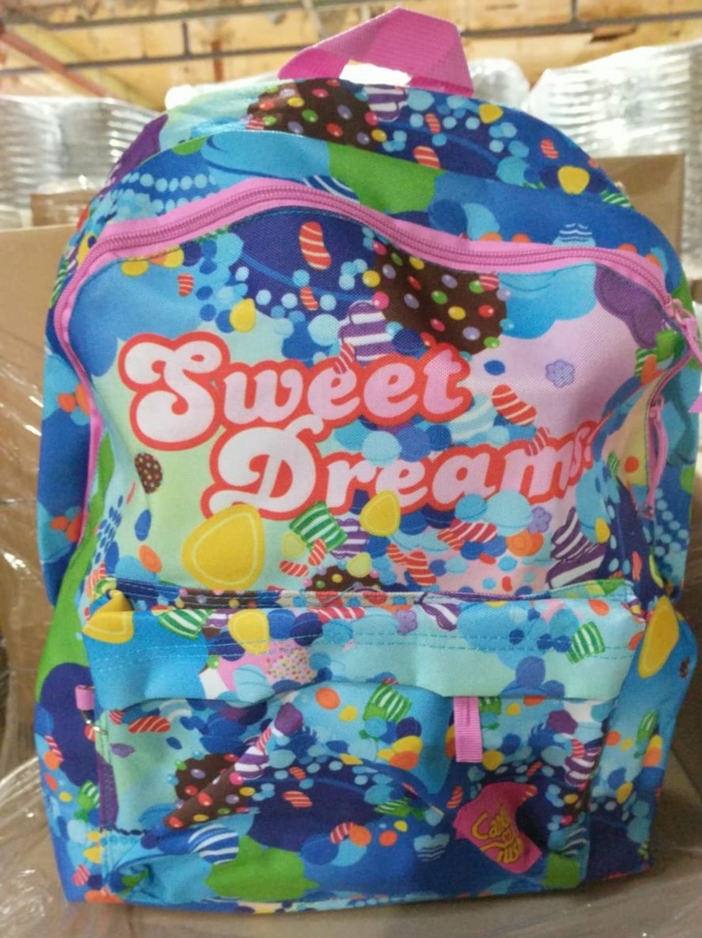 100 x Candy Crush Full Size Backpack | Total RRP £1,500