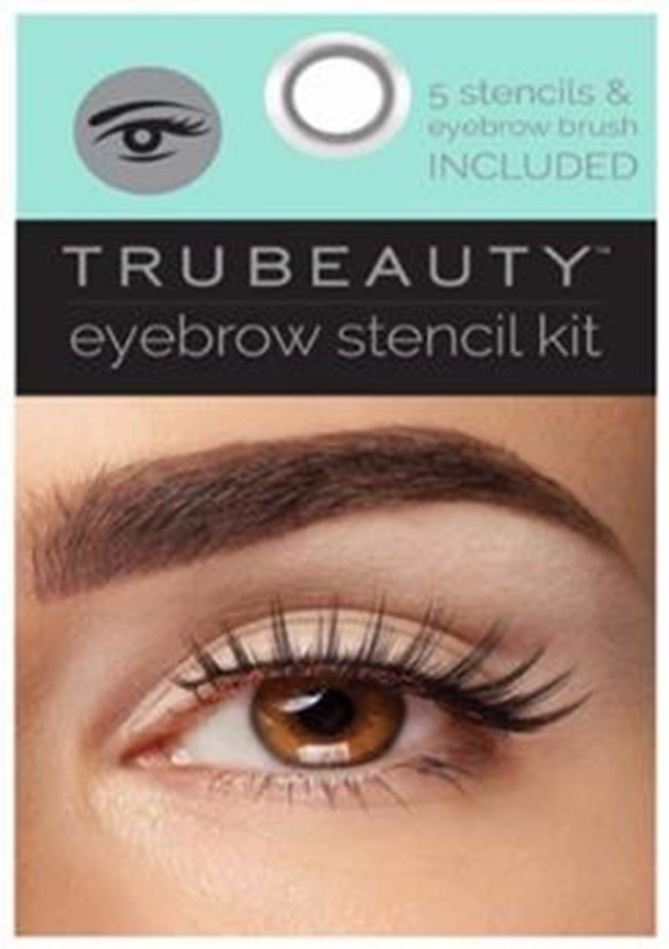 100 x Brand New Trubeauty Eyebrow Stencil Kit | Total RRP £299
