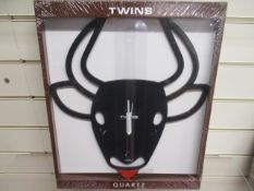 40 x Brand New Twins Brand Bull Design Clock | Total RRP £600
