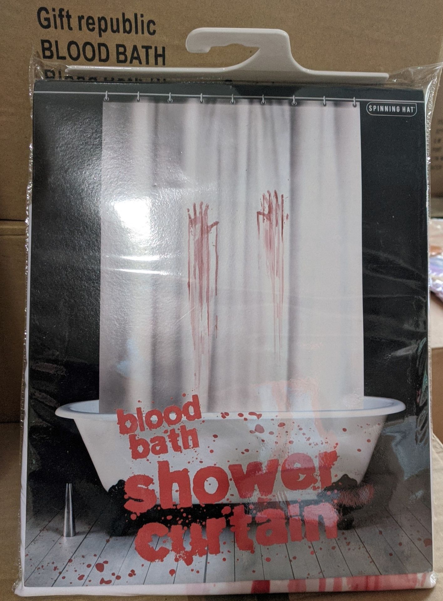 100 x Gift Republic Novelty Shower Curtain | Blood Bath