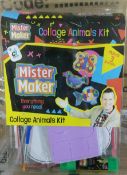100 x Mister Maker Creative Sets | Collage Animals | Total RRP £400
