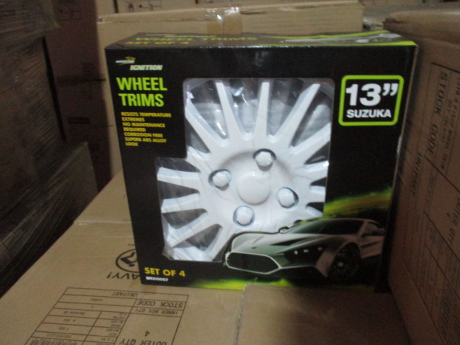 50 x Brookstone Wheel Trims | Black or White | Assorted Designs and Sizes A13" & 14"