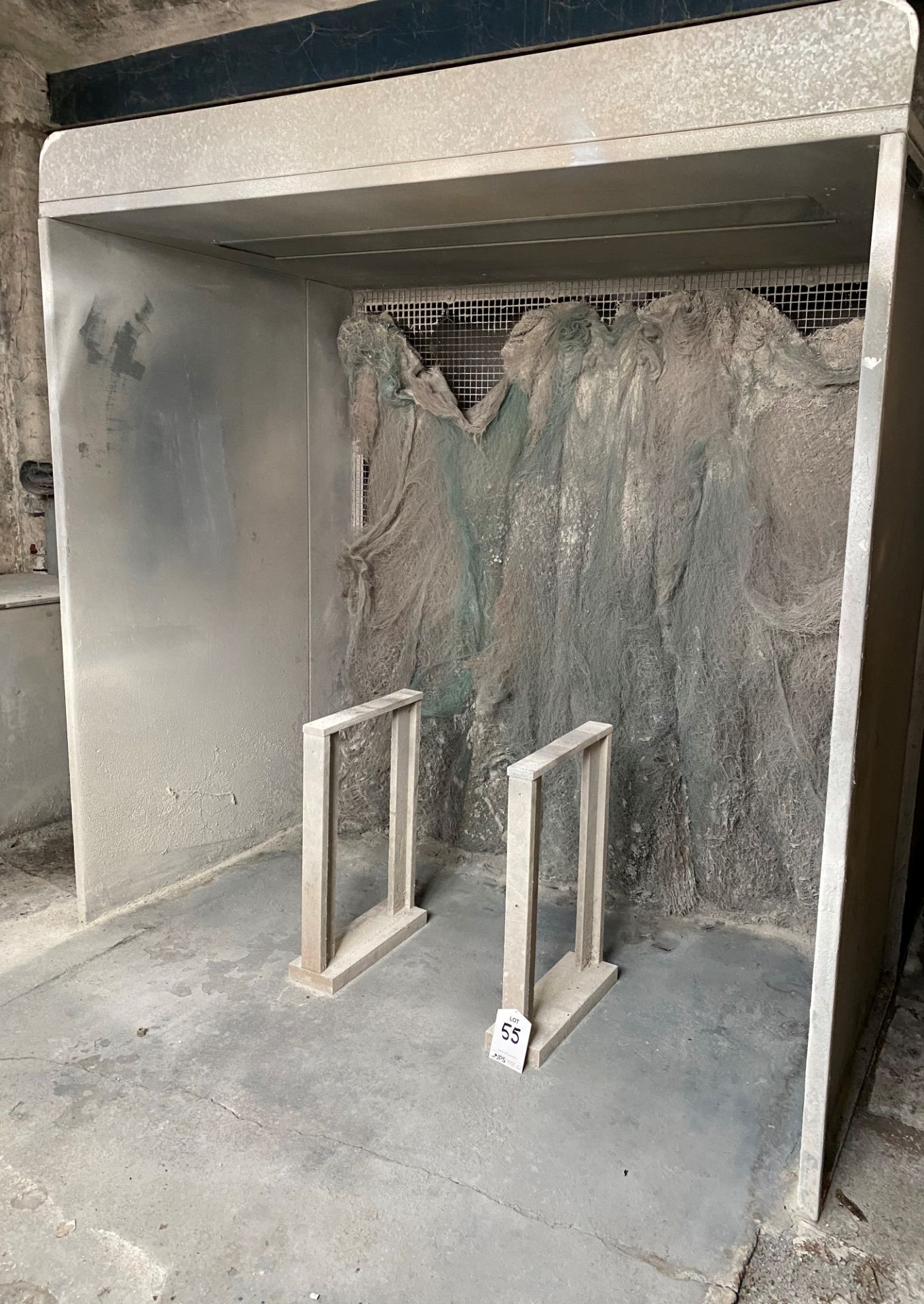 Open Spray Booth with Lights