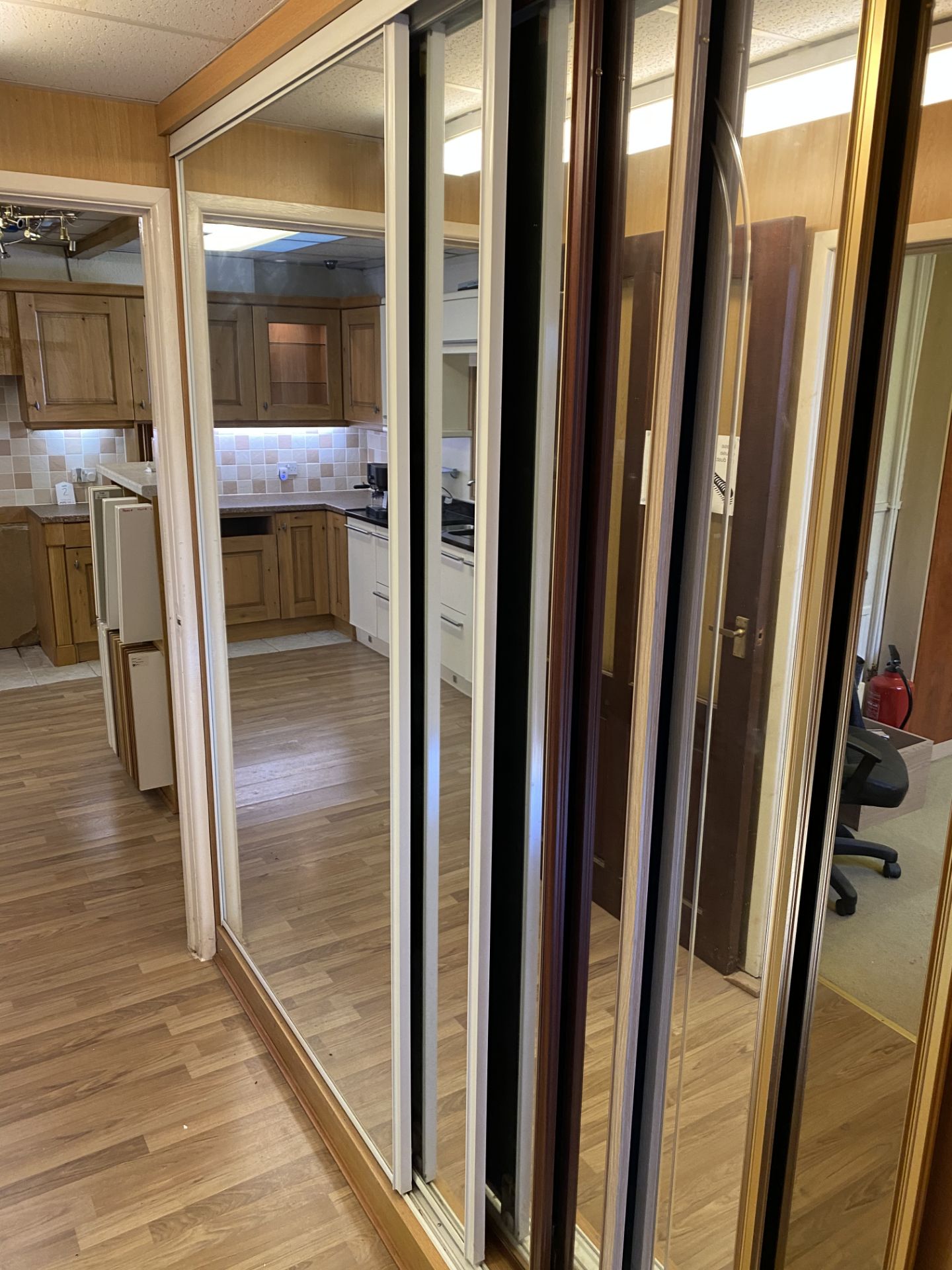 6 x Various Full Length Sliding Mirror Display Doors - Image 2 of 3