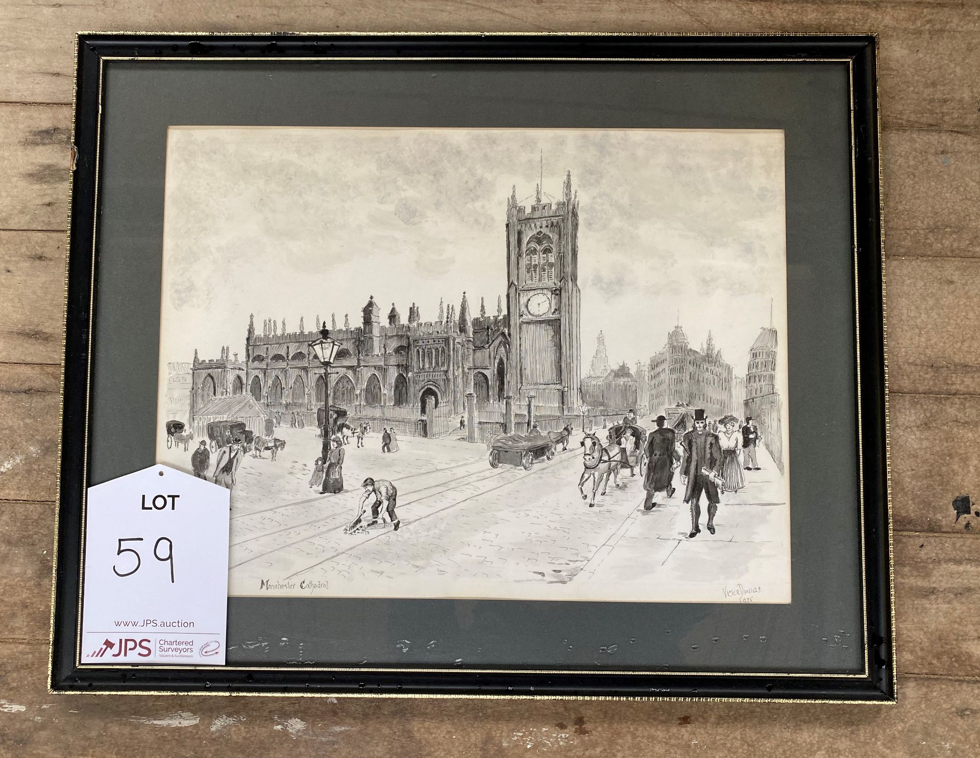 Black & White Sketch | Manchester Cathedral