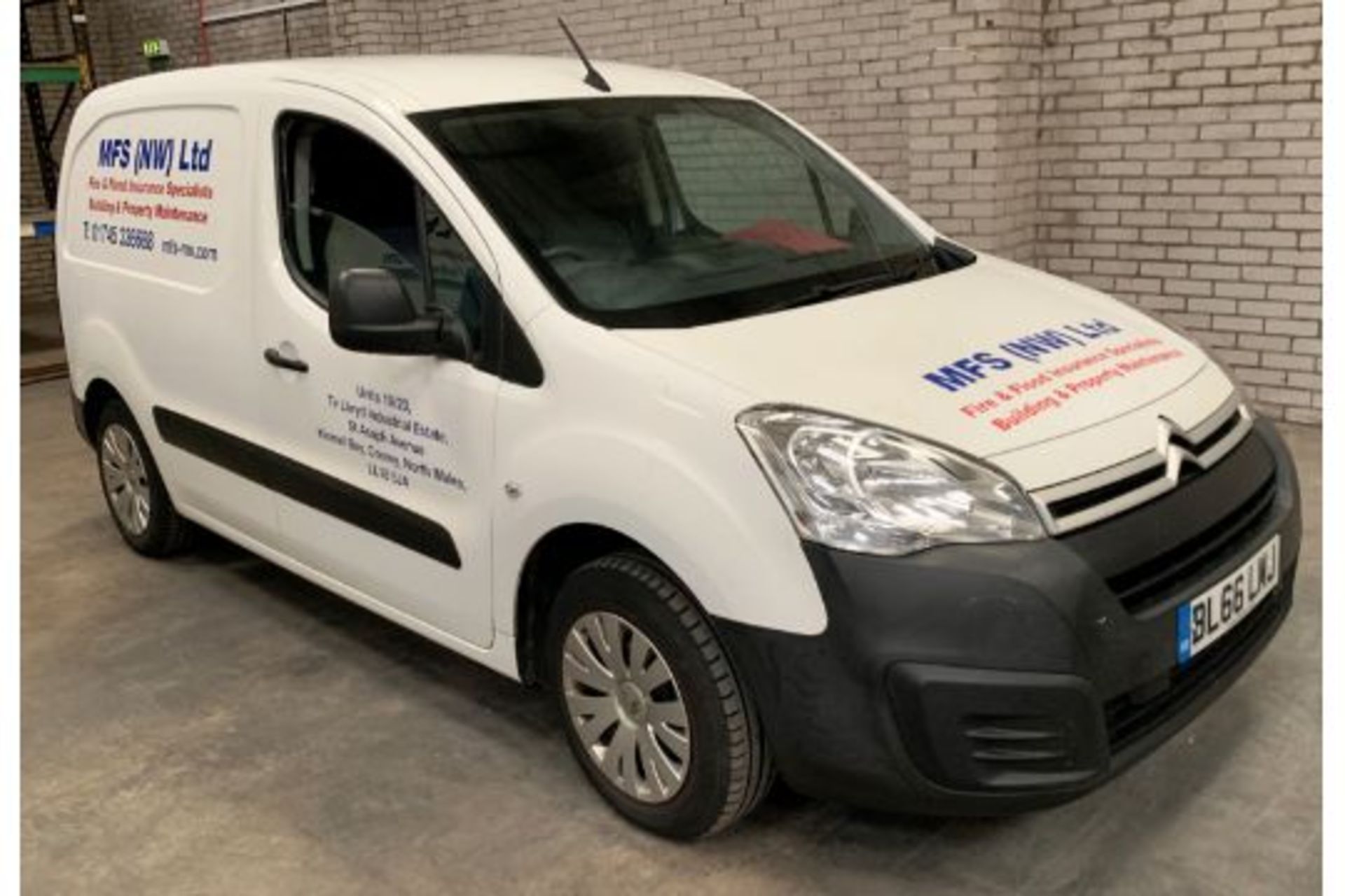 White Citroen Berlingo 625 Enterprise Blue Panel Van | 16 Plate | 69,406 miles - Image 2 of 8