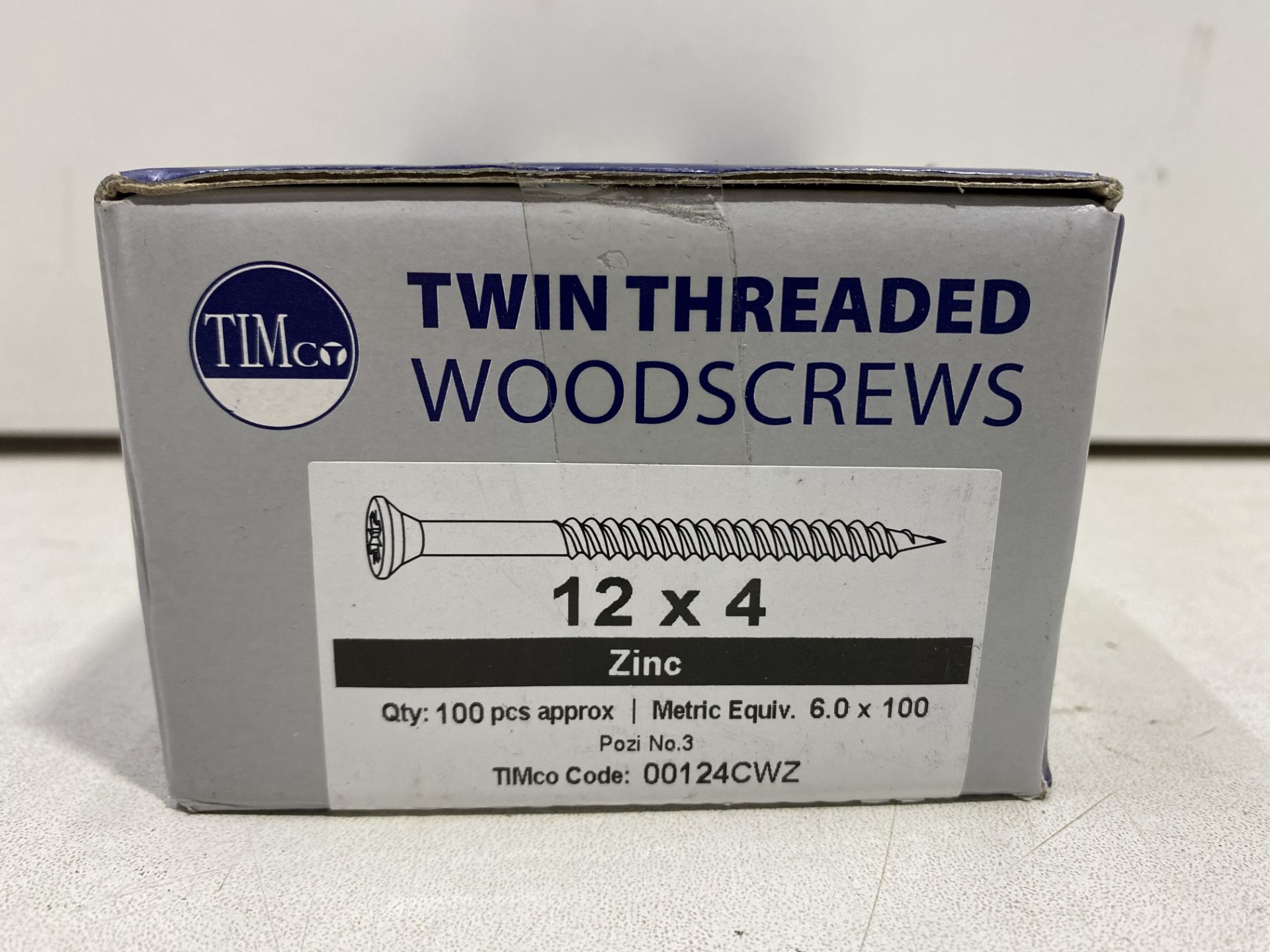 9 x Boxes Of Various Sized TimCo Twin Threaded Woodscrews - Image 3 of 7