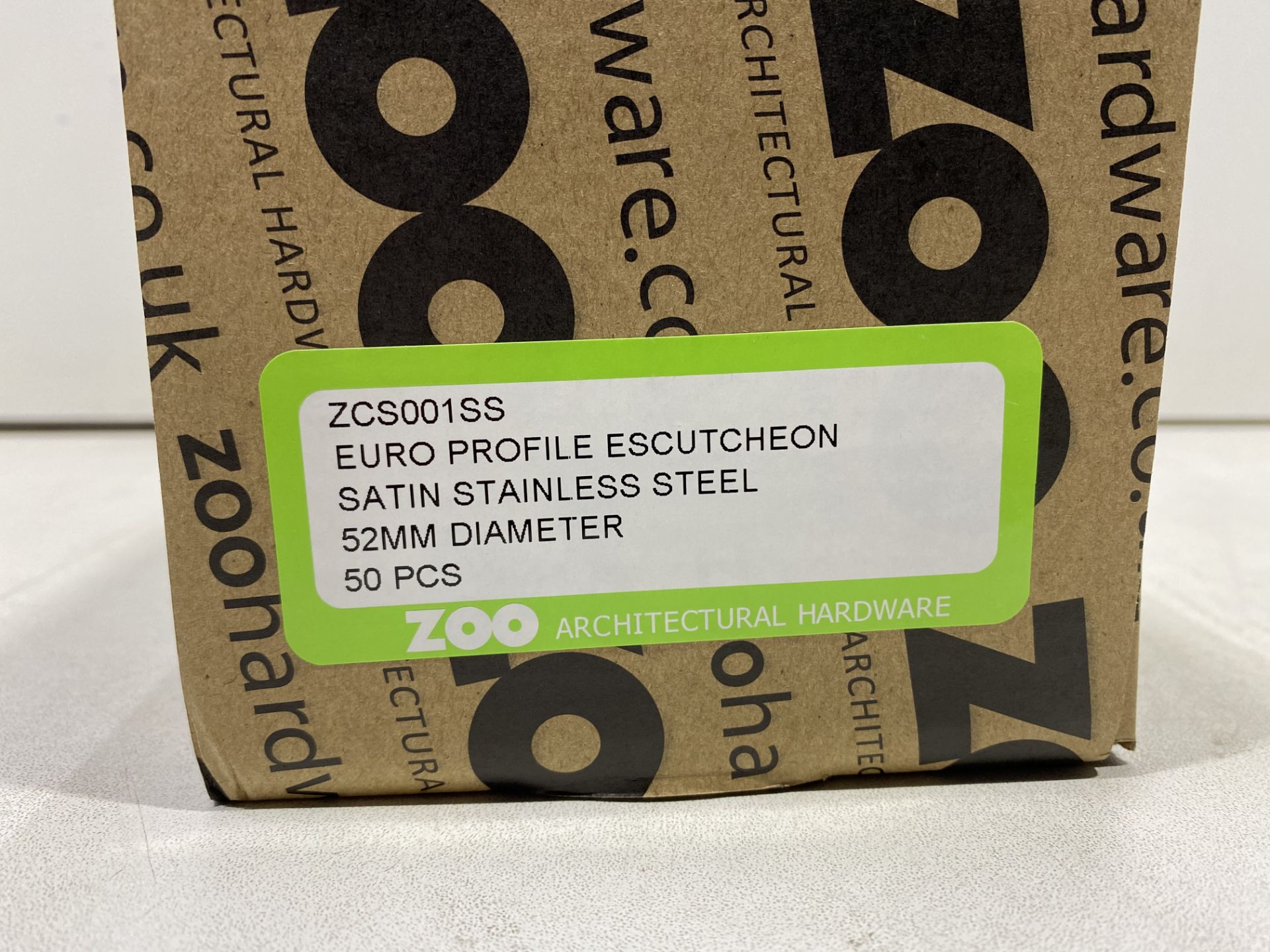 3 x Boxes Of Zoo Hardware Euro Profile Escutcheon | ZCS001SS | 50 Per Box - Image 3 of 3