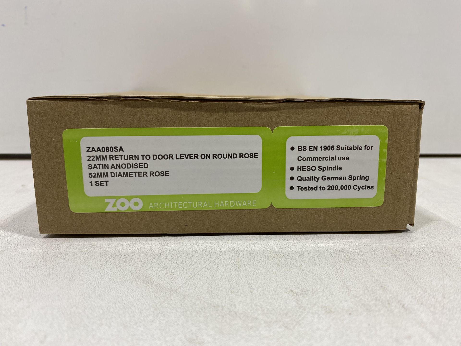 6 x Zoo Hardware Return To Door Handles | ZAA080SA | Total RRP £83.76 - Image 3 of 5