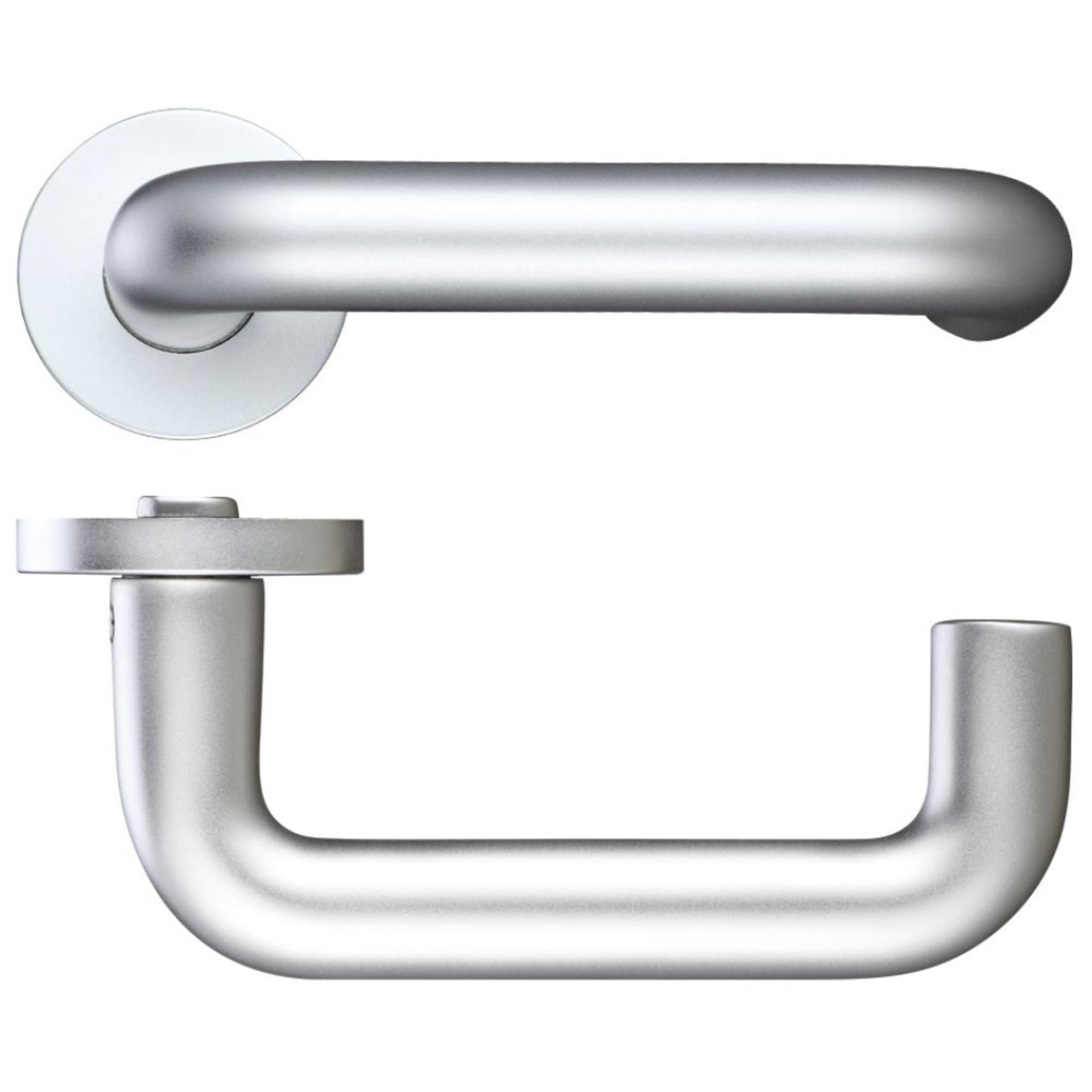 6 x Zoo Hardware Return To Door Handles | ZAA080SA | Total RRP £83.76