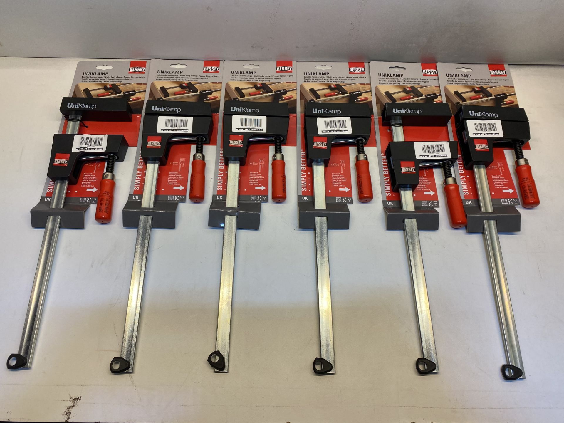 6 x Bessey UK-30 Uniklamp | 300/80 | Total RRP £137