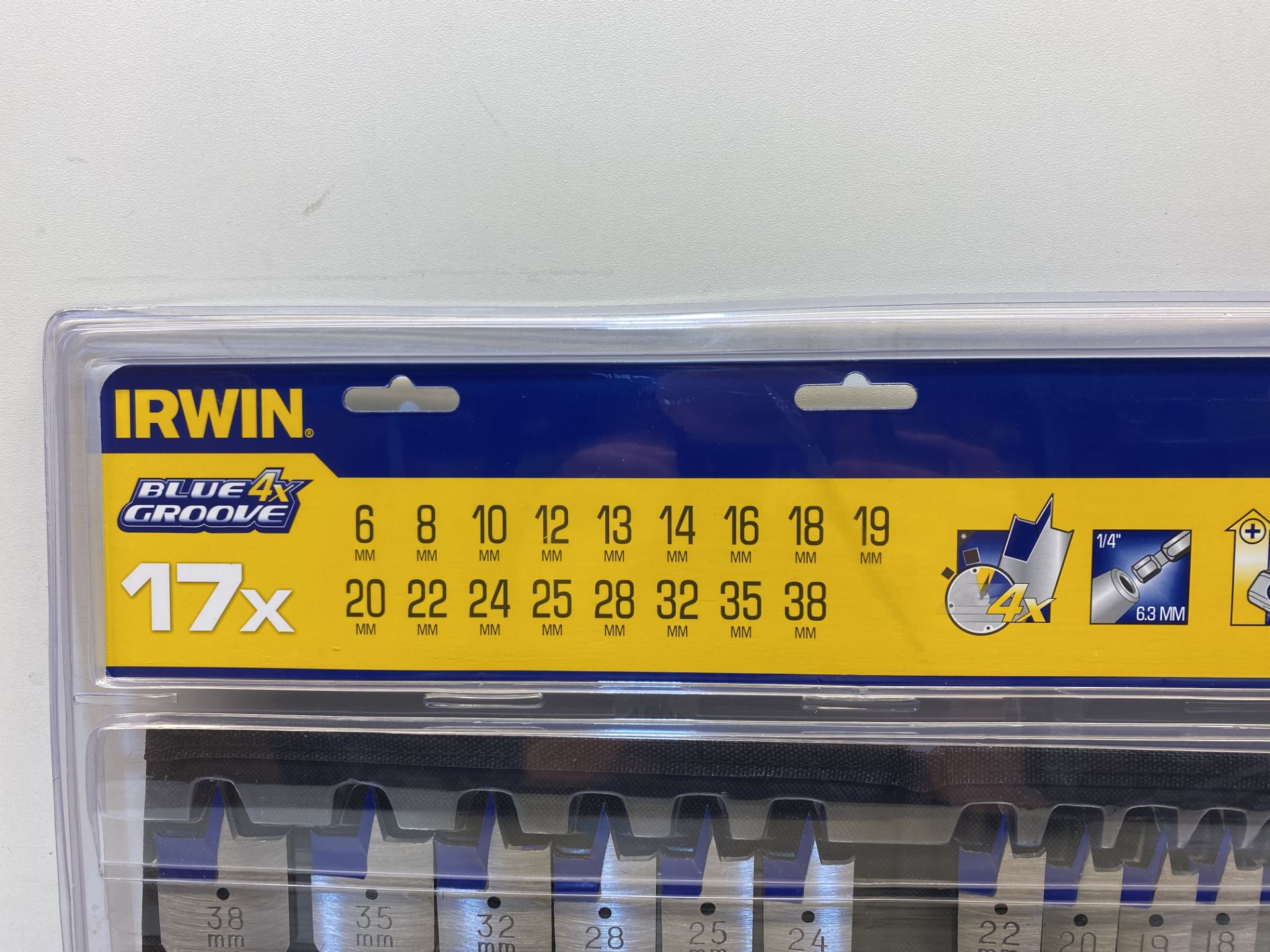 6 x Irwin 17 Piece Flat Spade Drill Bit Set | 6mm to 38mm | Total RRP £150 - Image 2 of 3