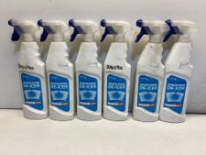 6 x Homecare Essentials Fast-Acting Windscreen De-icer | 500ml