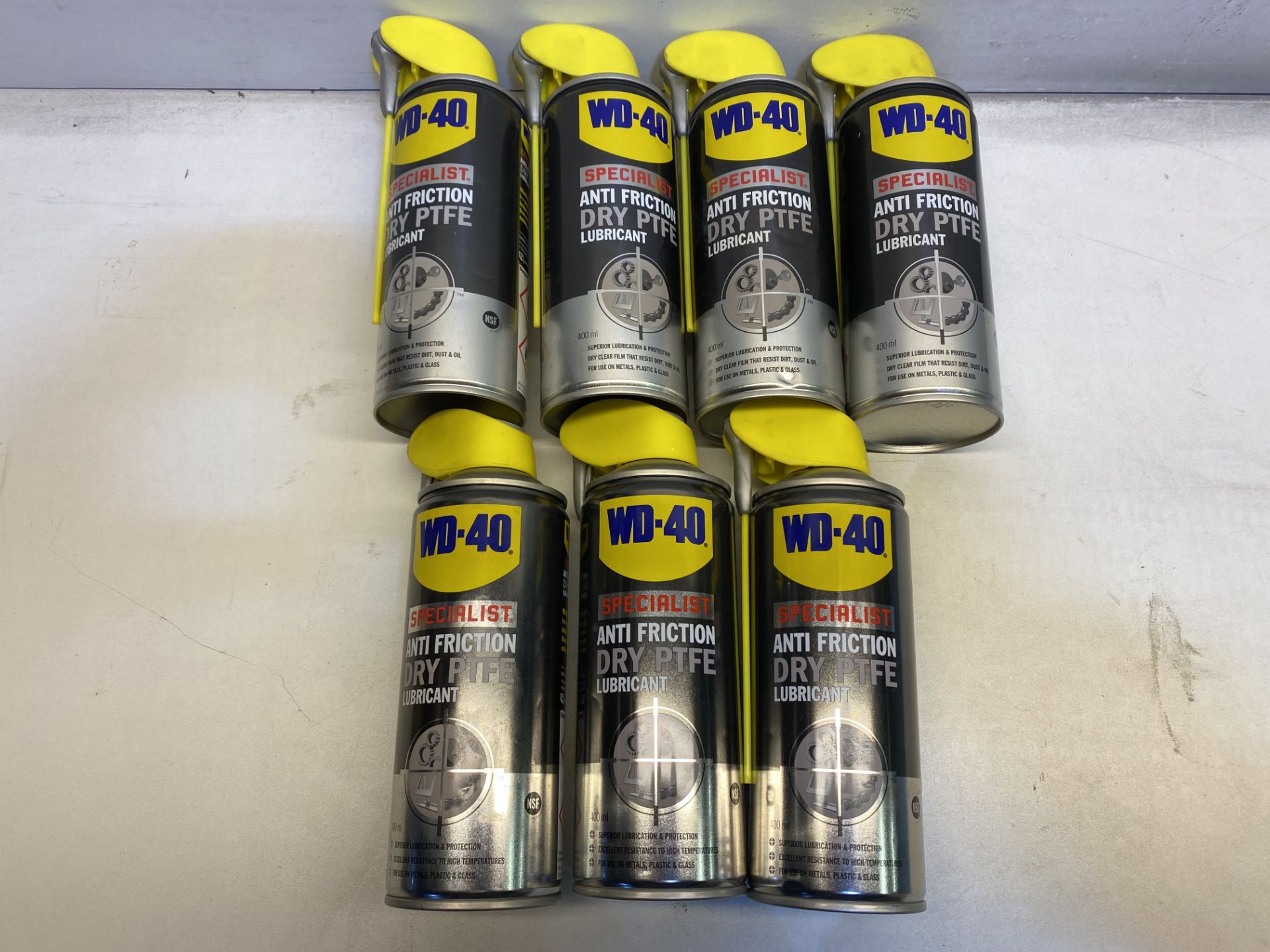 7 x WD40 W/D44394 Specialist Dry PTFE Lub Aerosol 400ml