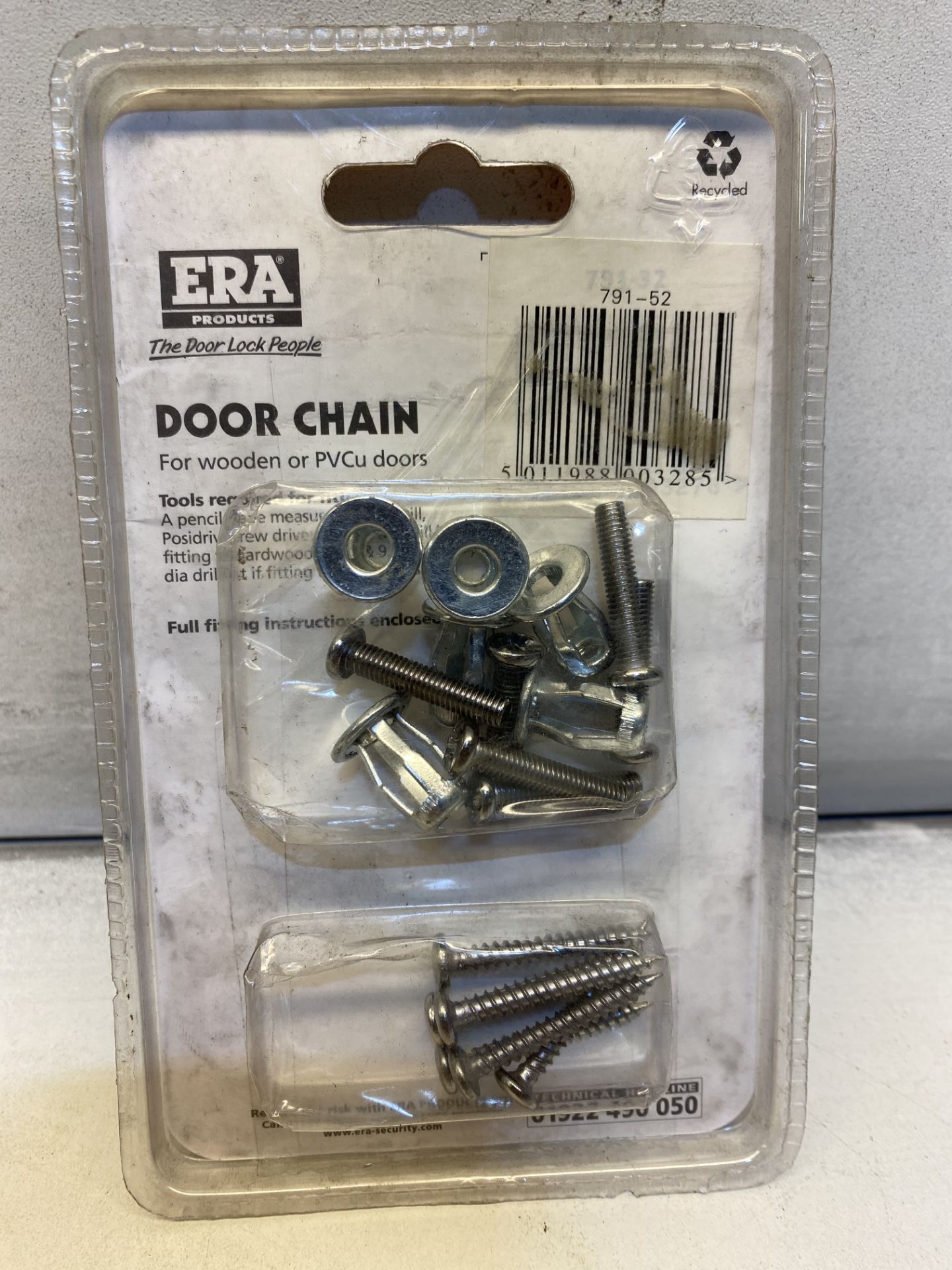 5 x ERA 791 Door Chain - Satin Chrome 791-52 - Image 3 of 3