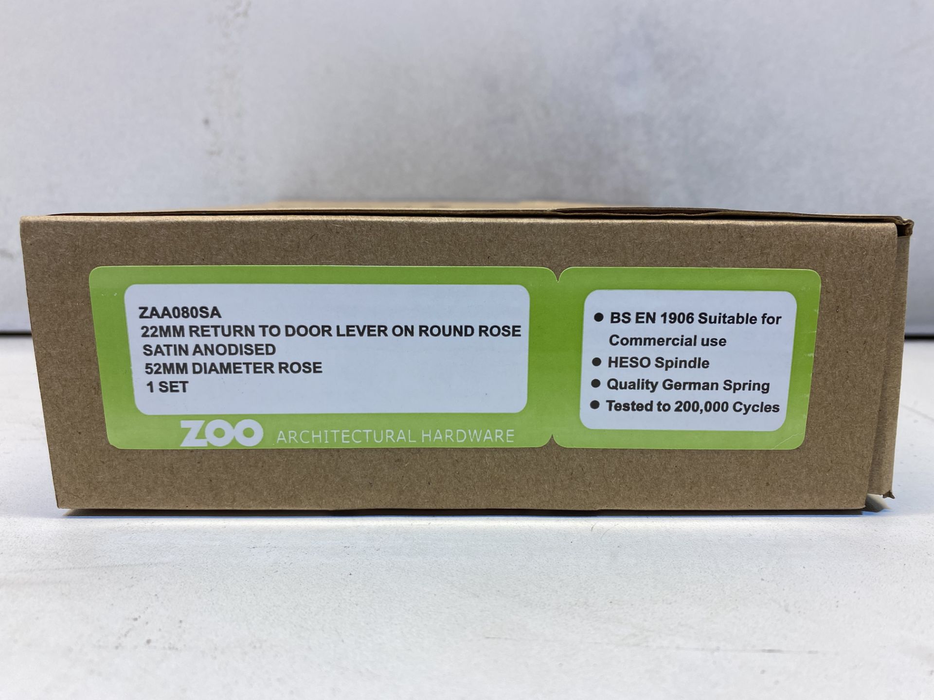 30 x Zoo Hardware Door Handle Sets | ZAA080SA | Total RRP £310 - Image 2 of 5