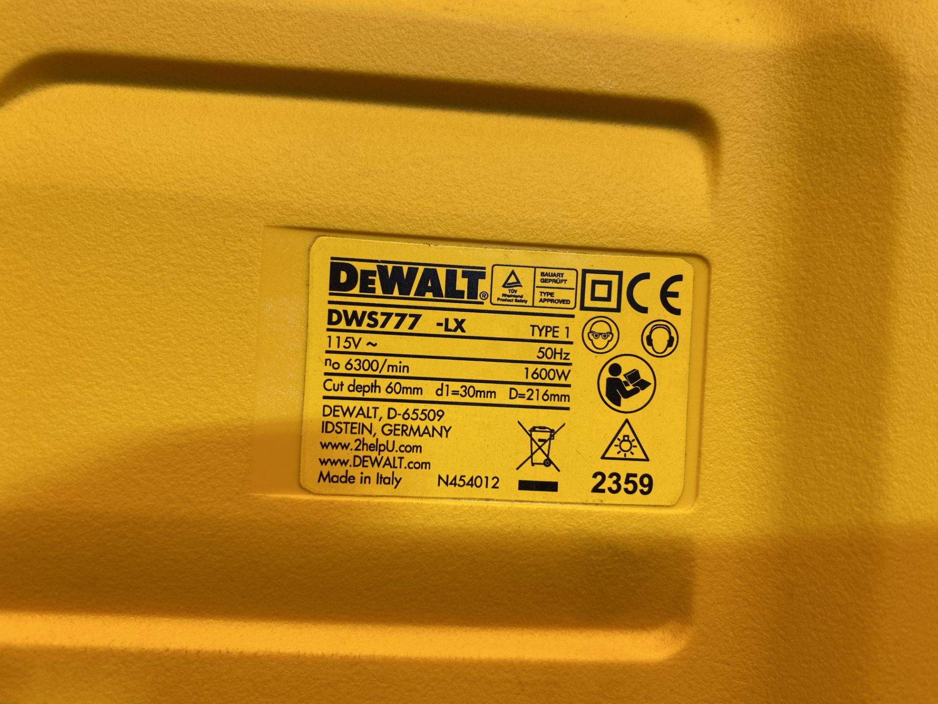 DeWalt Electric Mitre Saw | DWS777-GB - Image 8 of 8