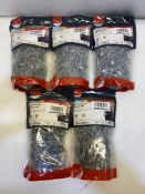 5 x Bags Of Various TimCo Galvanised Clout Nails