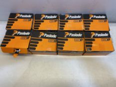 8 x Boxes Of Various Paslode Brad Nails & Fuel Packs