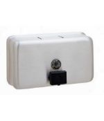 Bobrick Surface-Mounted Soap Dispenser & Bobrick Spare Toilet Roll Holder