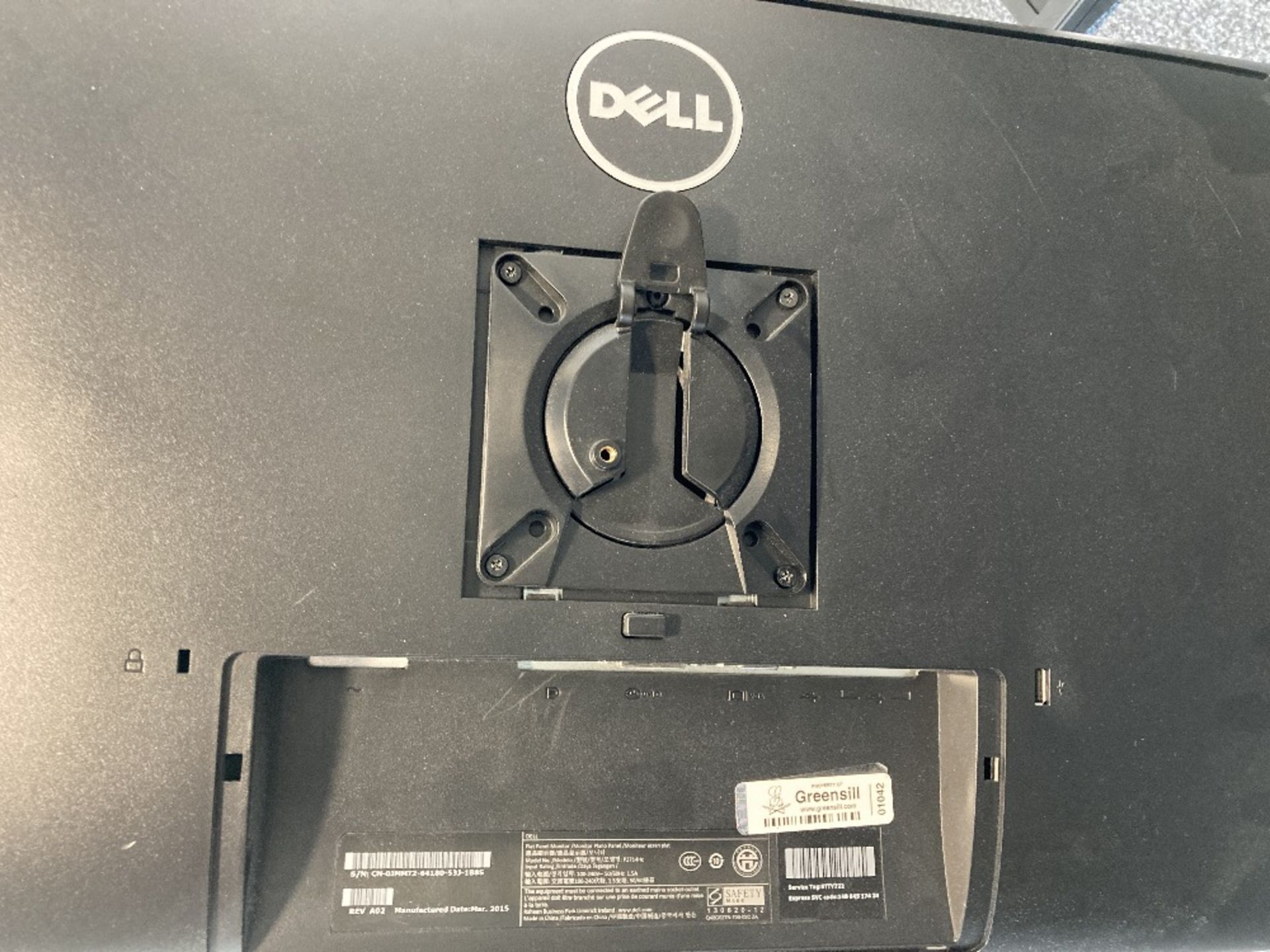 Dell P2714HC 27in flat screen display - Image 2 of 3