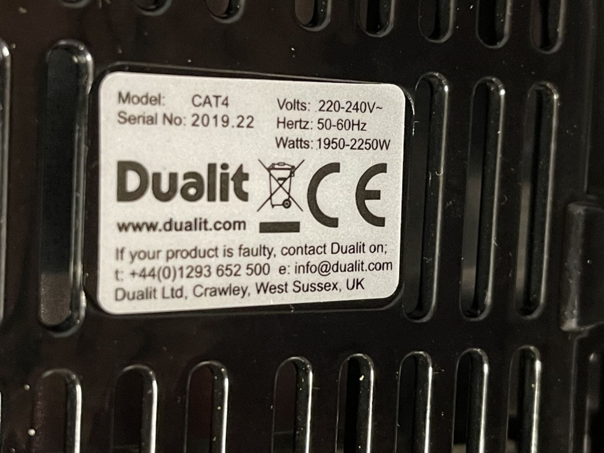 Dualit CAT4 4 slot toaster - Image 2 of 2