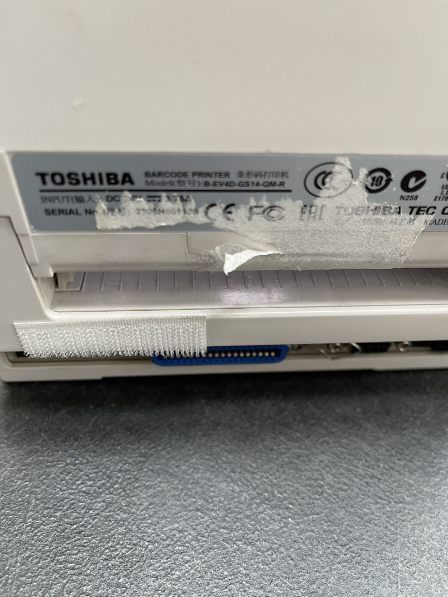 Toshiba B-EV40-GS14-QM-R Desktop Barcode/Label Printer w/ Power Lead - Image 3 of 4