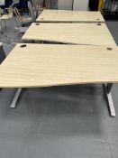 3 x Wooden Effect Work/Office Desks | 100cm x 160cm x 72cm