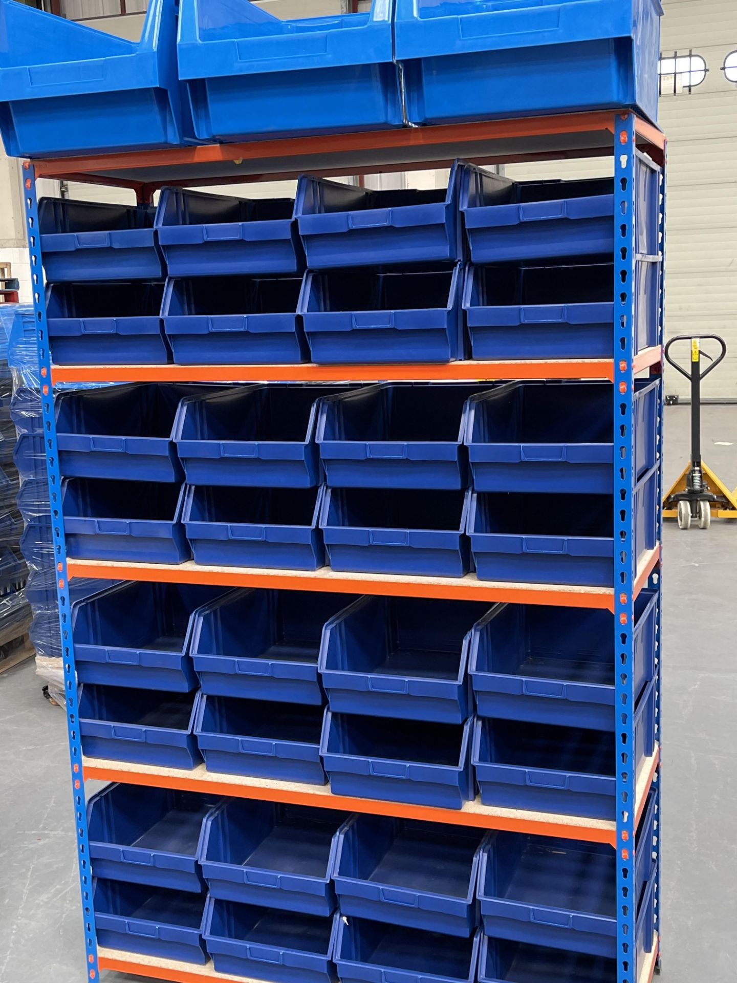 2 x Bays of Bigdug 5 Tier Light Duty Racking w/ 70 x Plastic Drawer Containers | 185cm x 125cm x 47c - Image 2 of 5