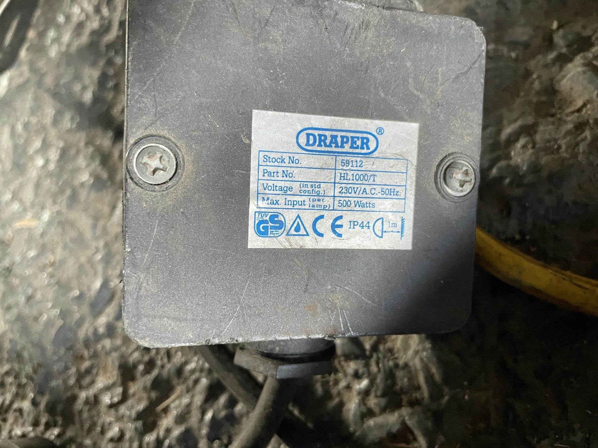 3 x Draper/Birchwood 500w Site Lights - Image 3 of 5