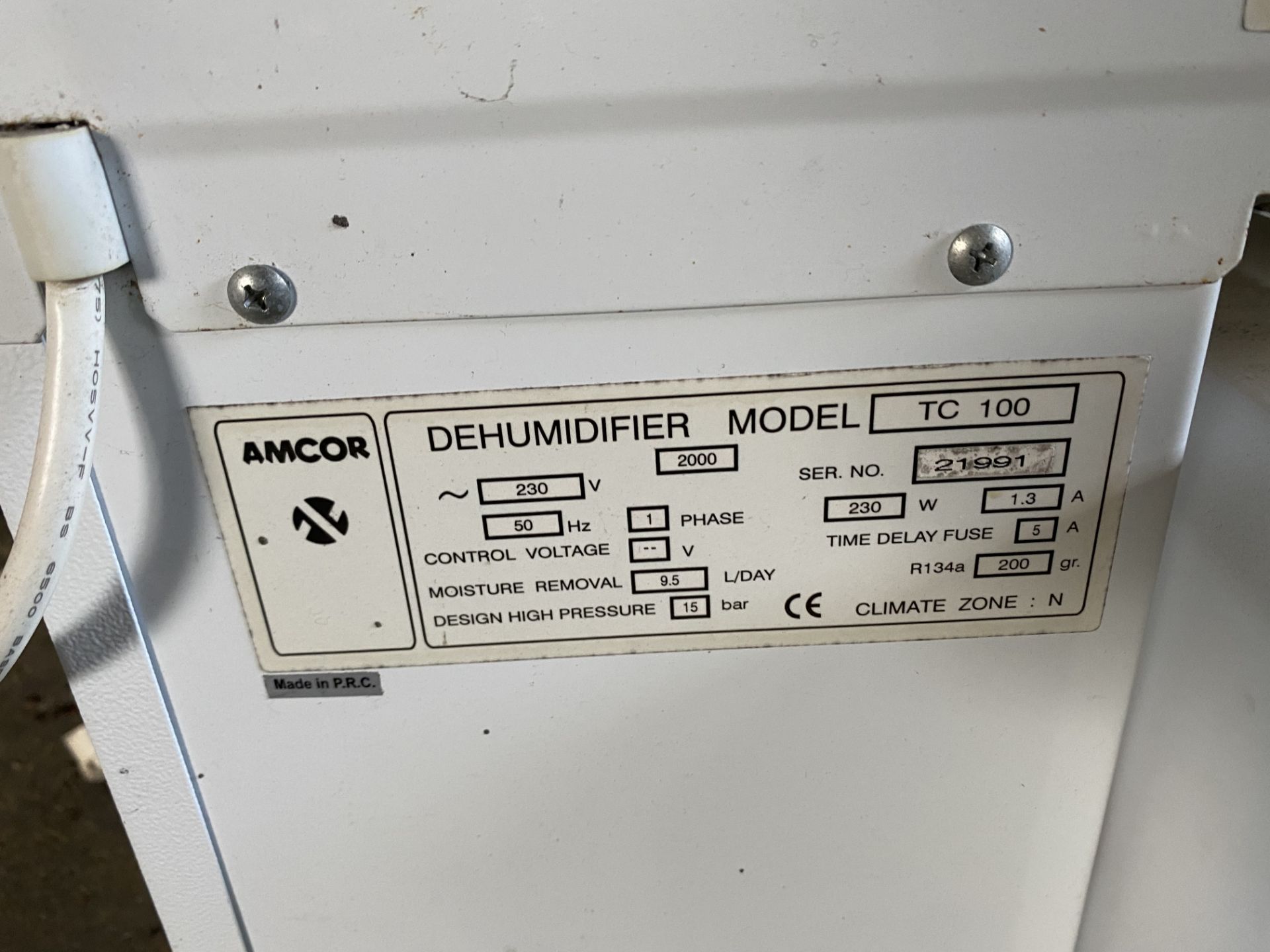Amcor TC100 10L Dehumidifier - Image 5 of 5
